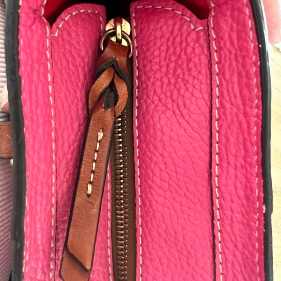Dooney & Bourke Pebble Grain Small Lexington Fuchsia - Picture 8 of 9